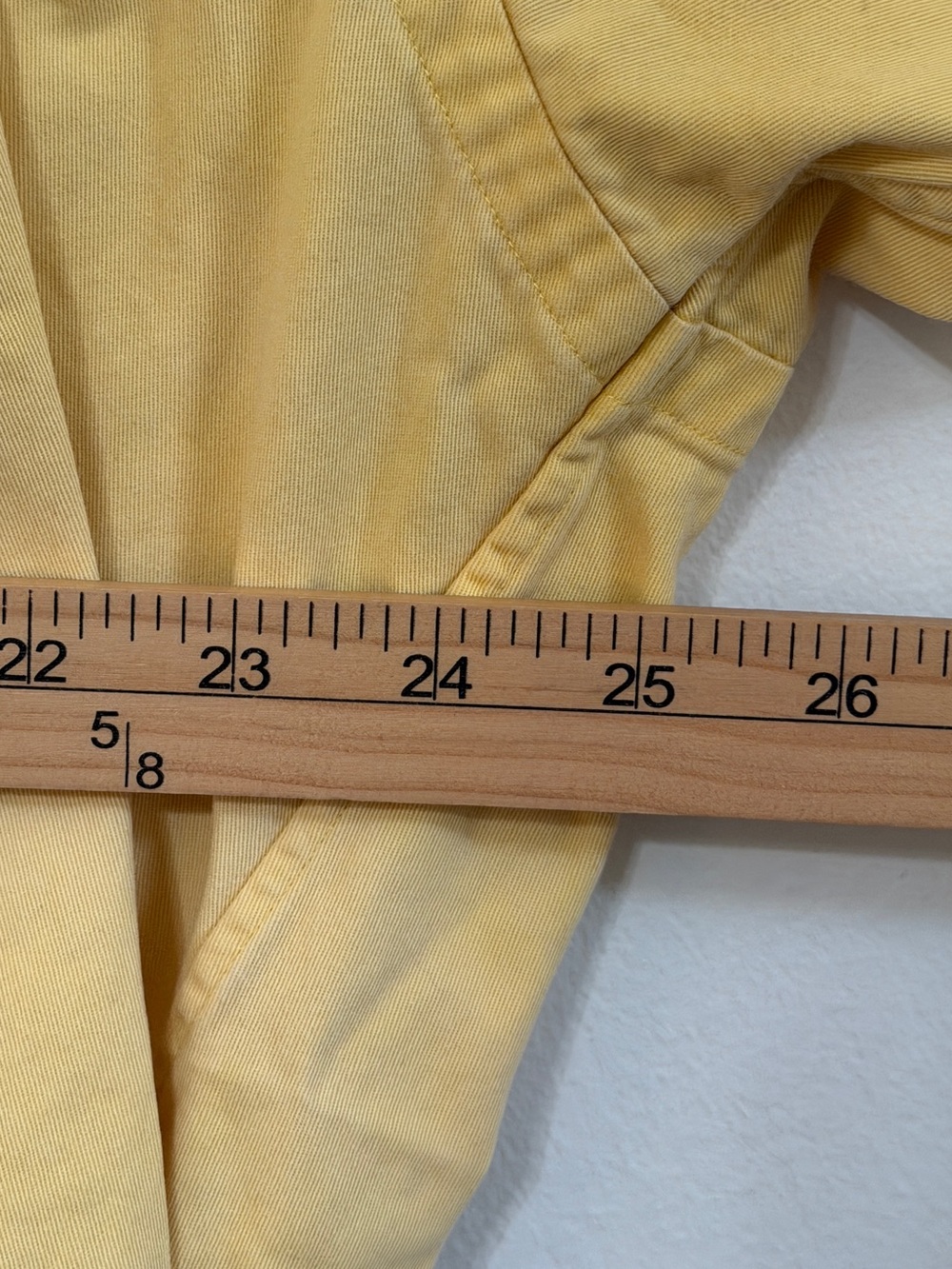 Ralph Lauren Oversized Button Up Shirt Yellow Size Large XL Women’s Cotton Fall - Picture 8 of 9
